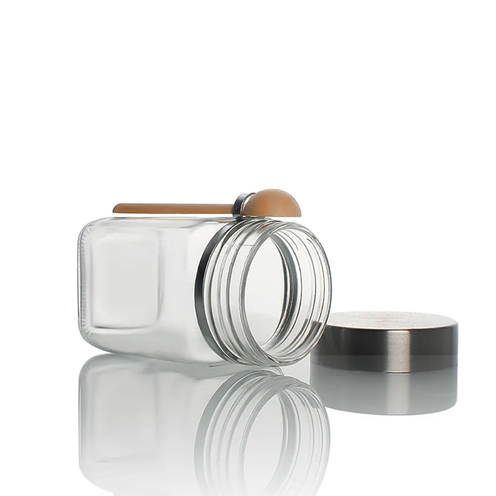 Quality Glass Storage Jars with Wooden Lids Glass Storage Jars with Wooden Lids Company 3