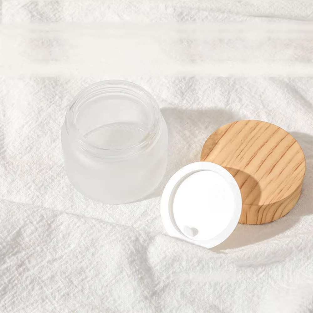 Jar ea Cream ea Khalase e Fetotsoeng e Se nang letho 30g 50g 100g 3