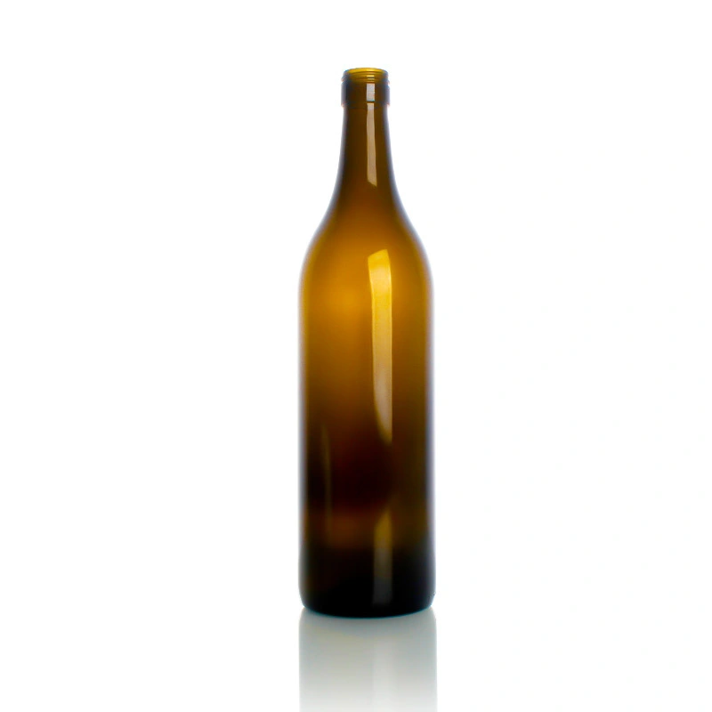 Botlolo ea Veine ea Khalase ea Khalase ea Amber Burgundy 187ml 375ml 750ml 1