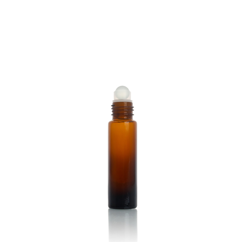 Chai bi lăn màu hổ phách Chai tinh dầu thủy tinh 10ml 5