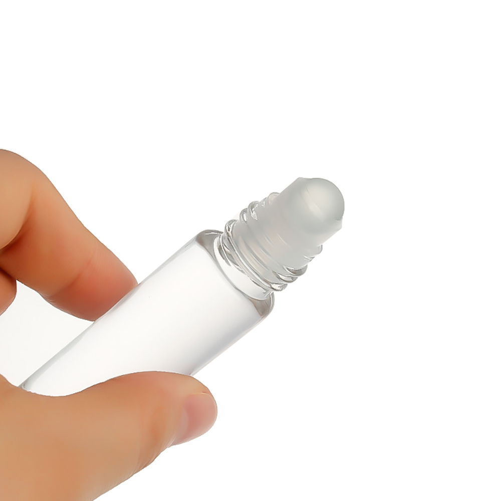 Chai bi lăn màu hổ phách Chai tinh dầu thủy tinh 10ml 7