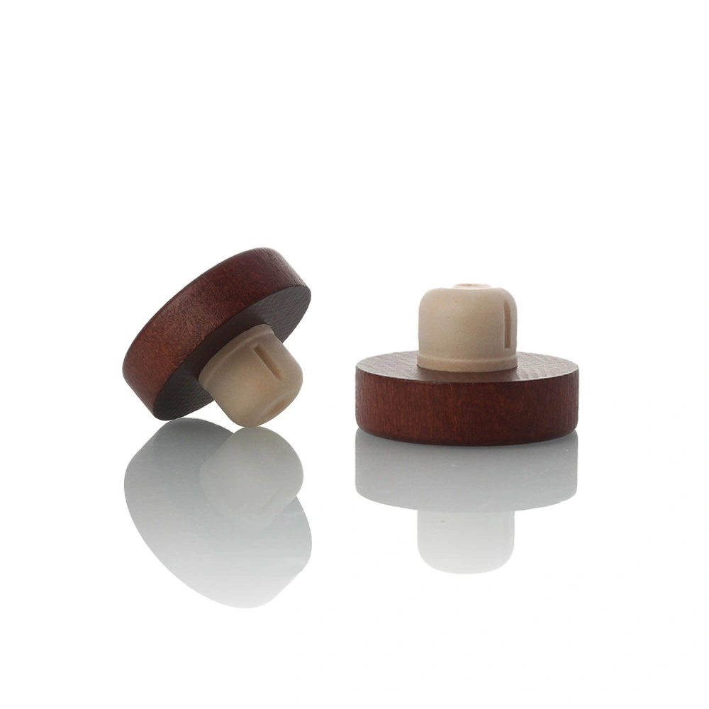 Nút chai rượu bằng gỗ hình chữ T Màu nâu 19,5mm 21,5mm 1