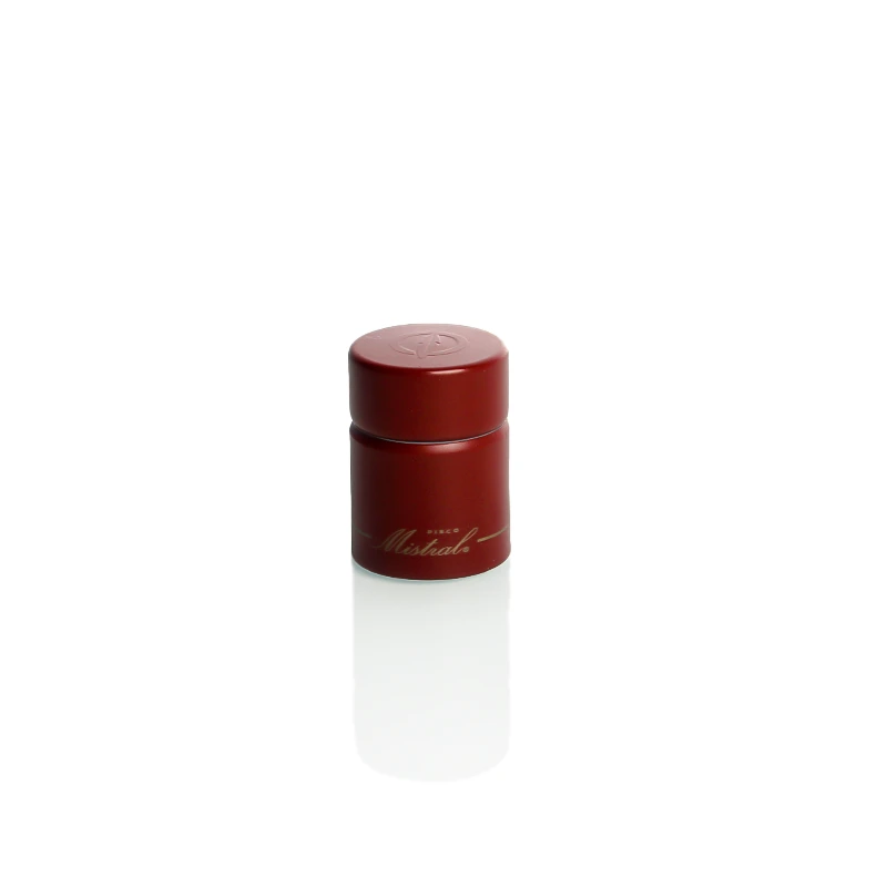 Customized Logo 33*47mm 33*58mm Aluminum-plastic Guala cap with 180° edge Non-refillable Caps for Liquor whisky vodka glass Bottle 1