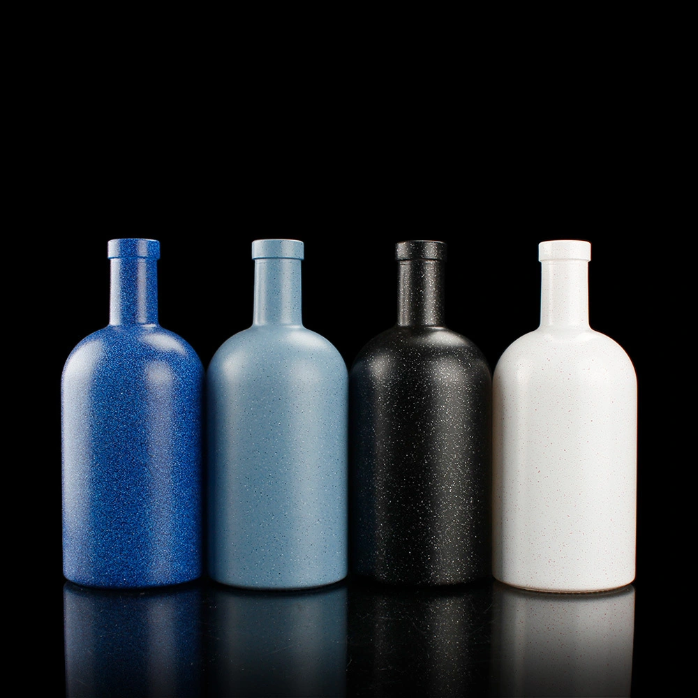 500ml custom spraying color OSLO glass bottle 1