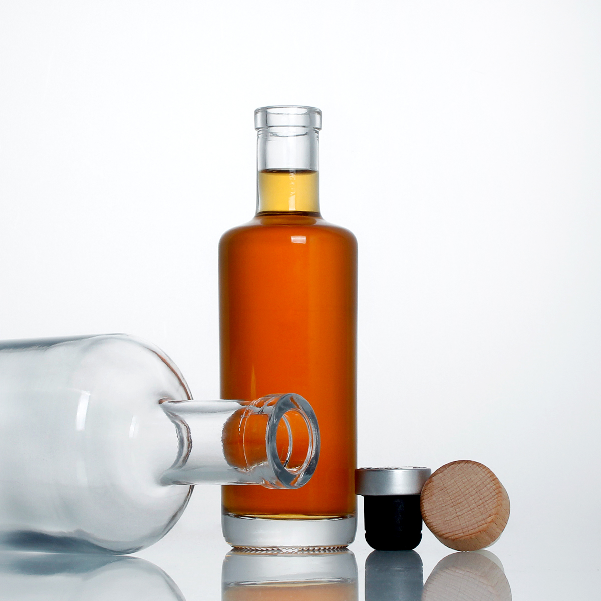 700/750ml Oxygen cork finish extra flint Vodka glass bottle 4