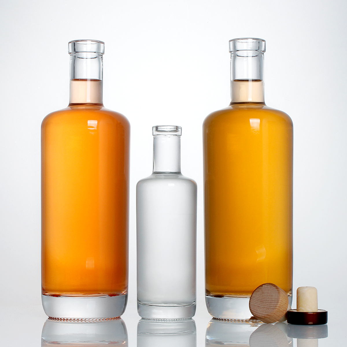 700/750ml Oxygen cork finish extra flint Vodka glass bottle 3