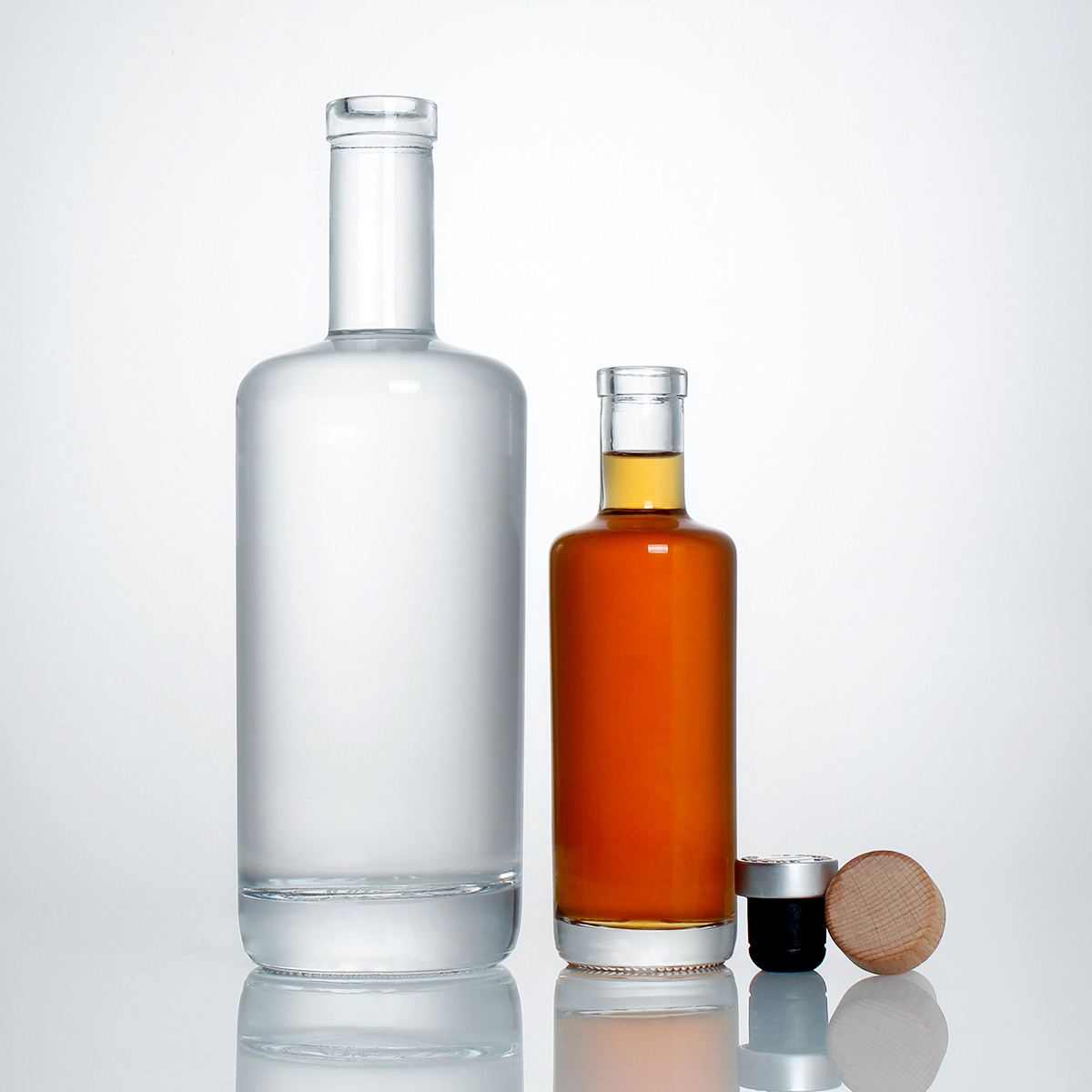 700/750ml Oxygen cork finish extra flint Vodka glass bottle 2