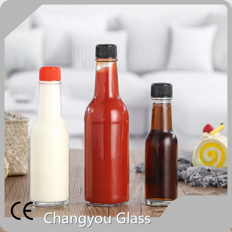 Empty Bottle for Sauce Screw Cap - - Changyou Glass 1