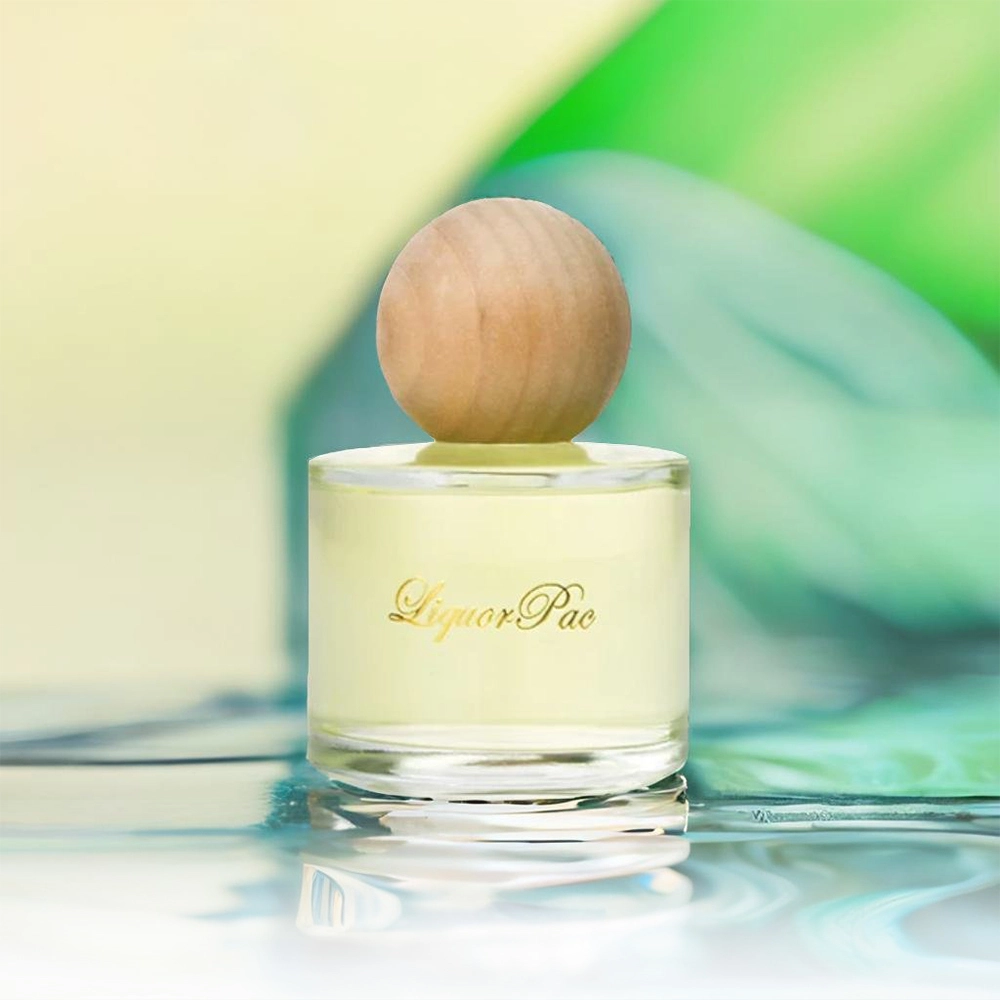 Cylindrical glass perfume bottle 1