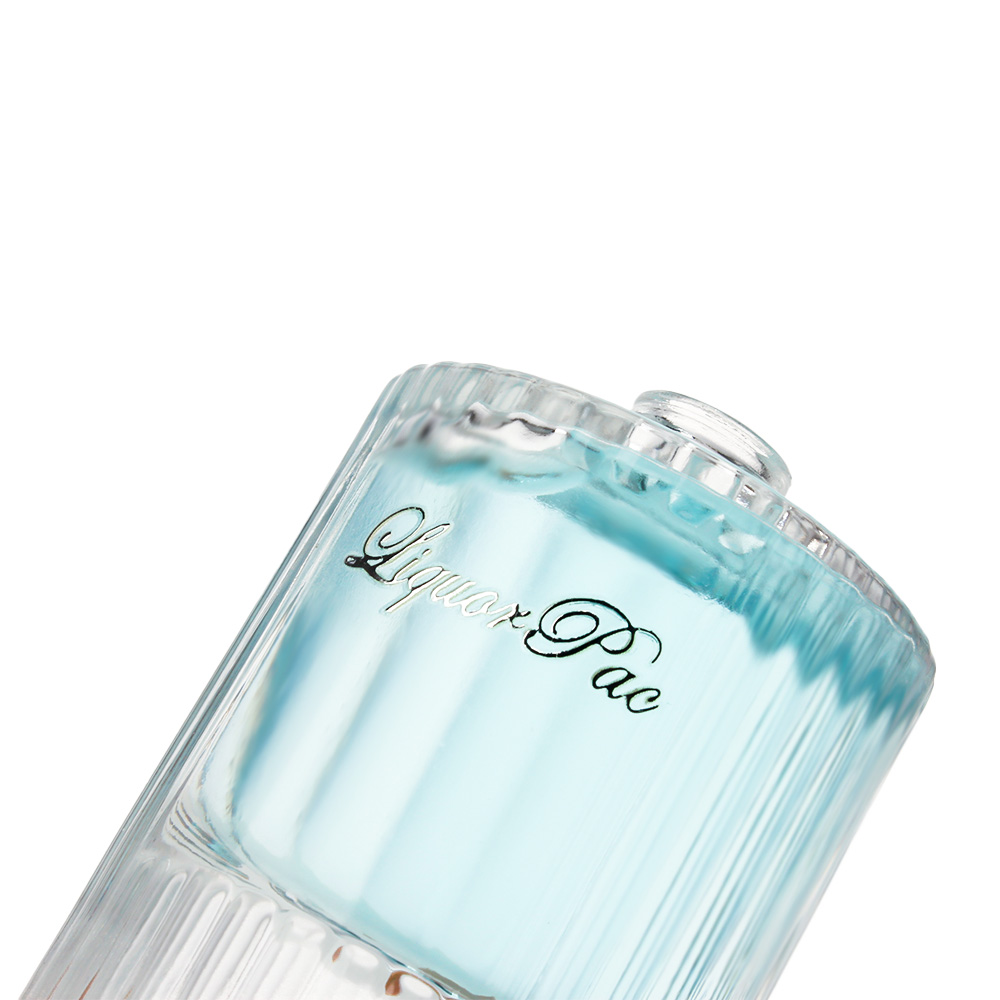 Crown-top glass perfume bottle 4