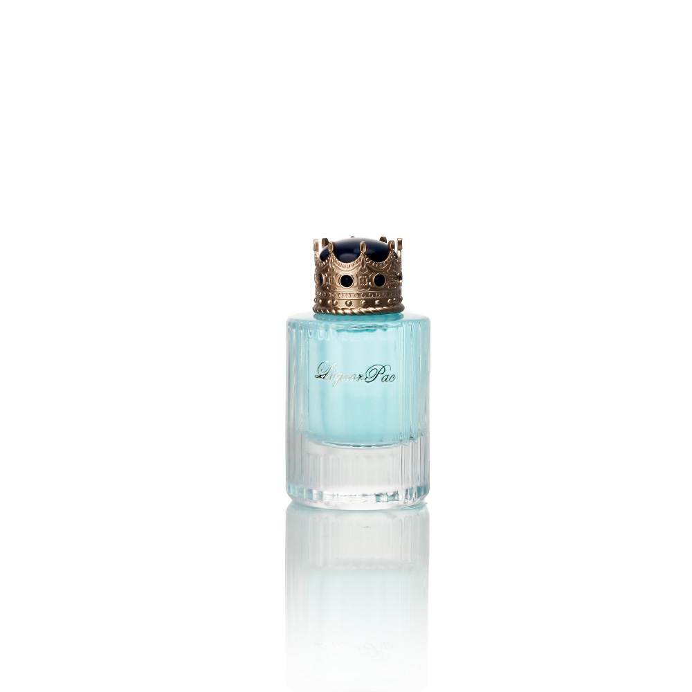 Crown-top glass perfume bottle 2