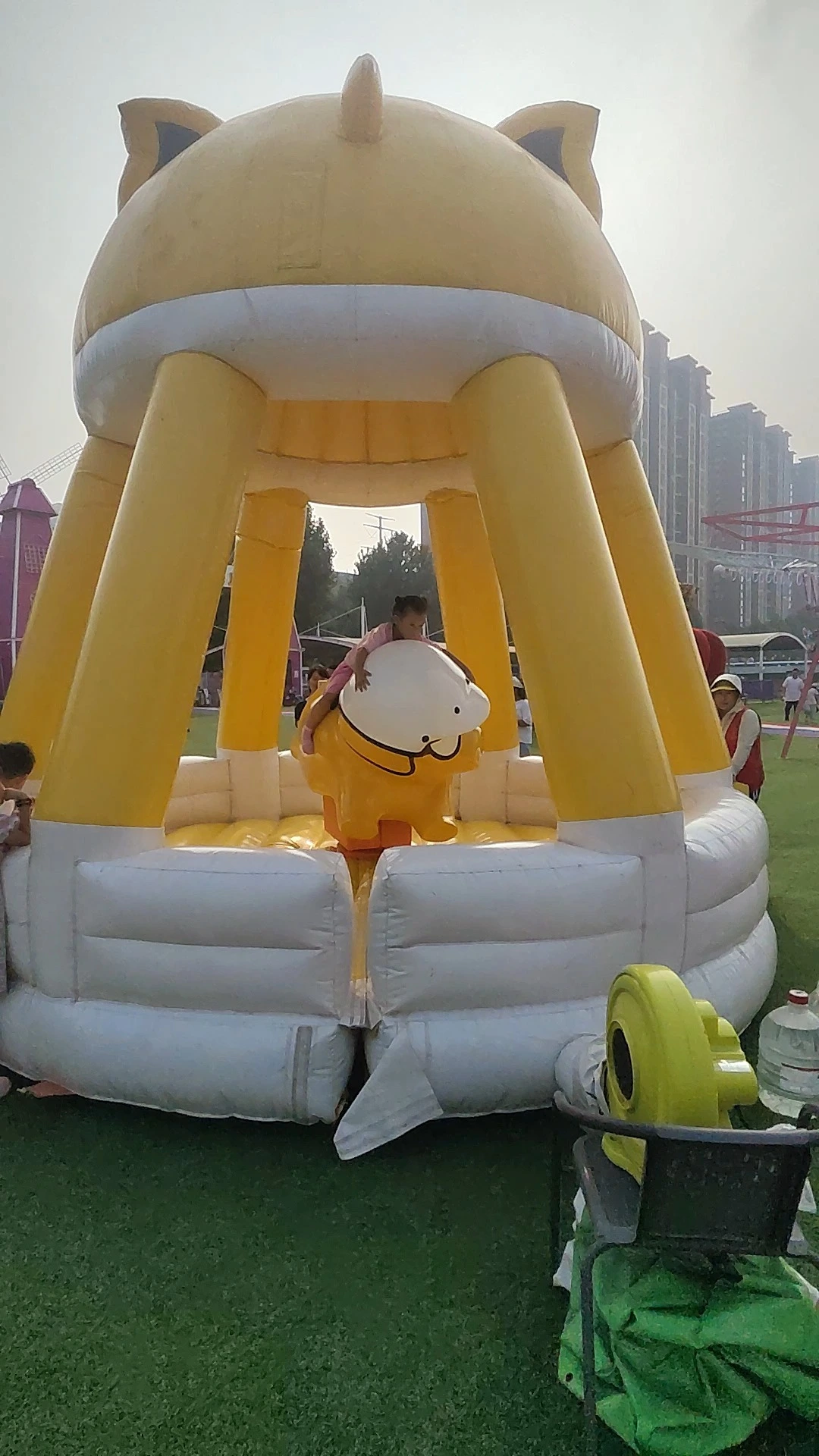 Pig Knight Children's Amusement Equipment with Interactive Rotation and Bumpy Motion | LMQ | Limeiqi 1