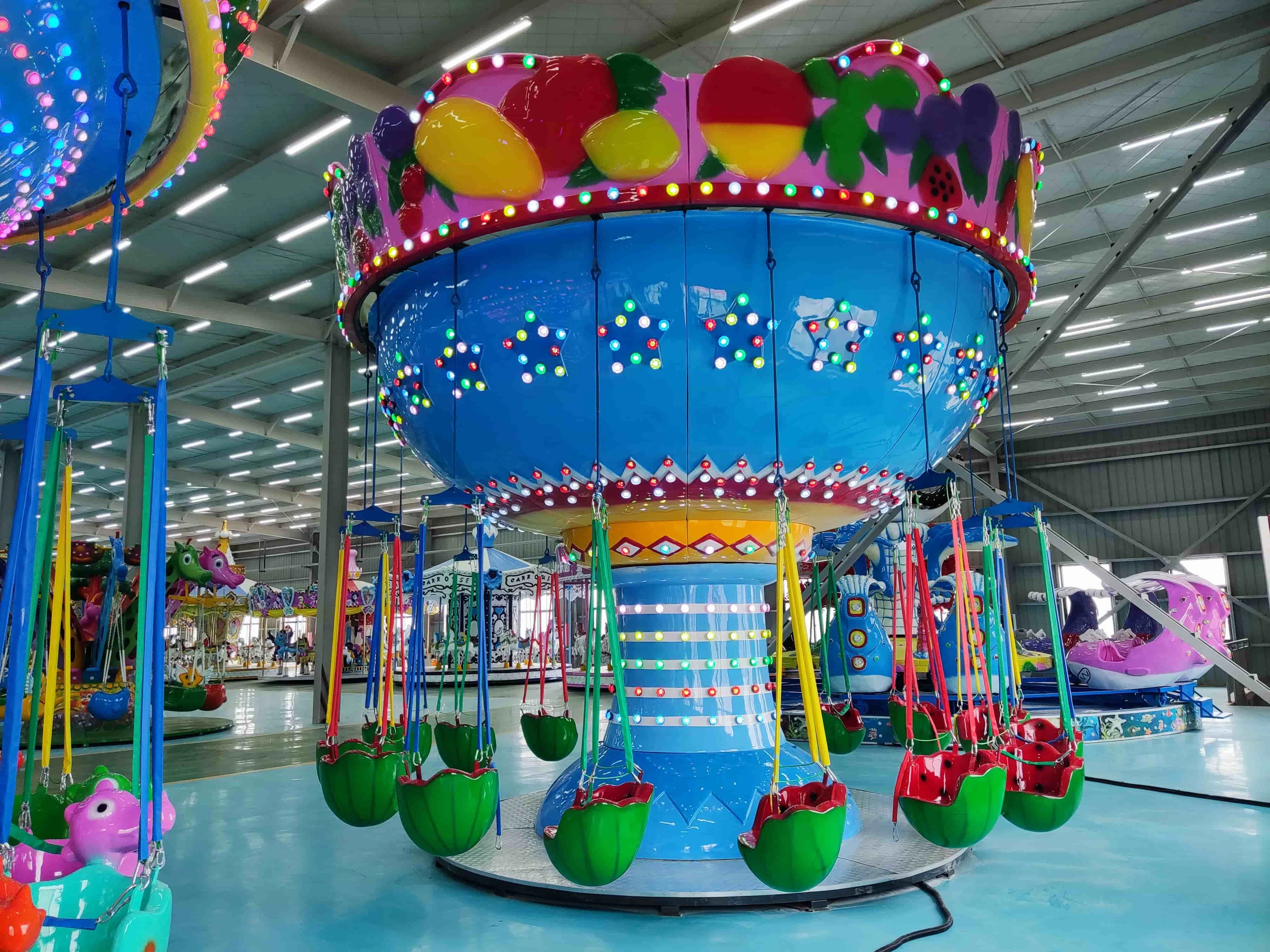 Silla voladora de frutas para el juego de niños, fibra de vidrio giratoria pequeña silla voladora | LMQ | Limeiqi 1