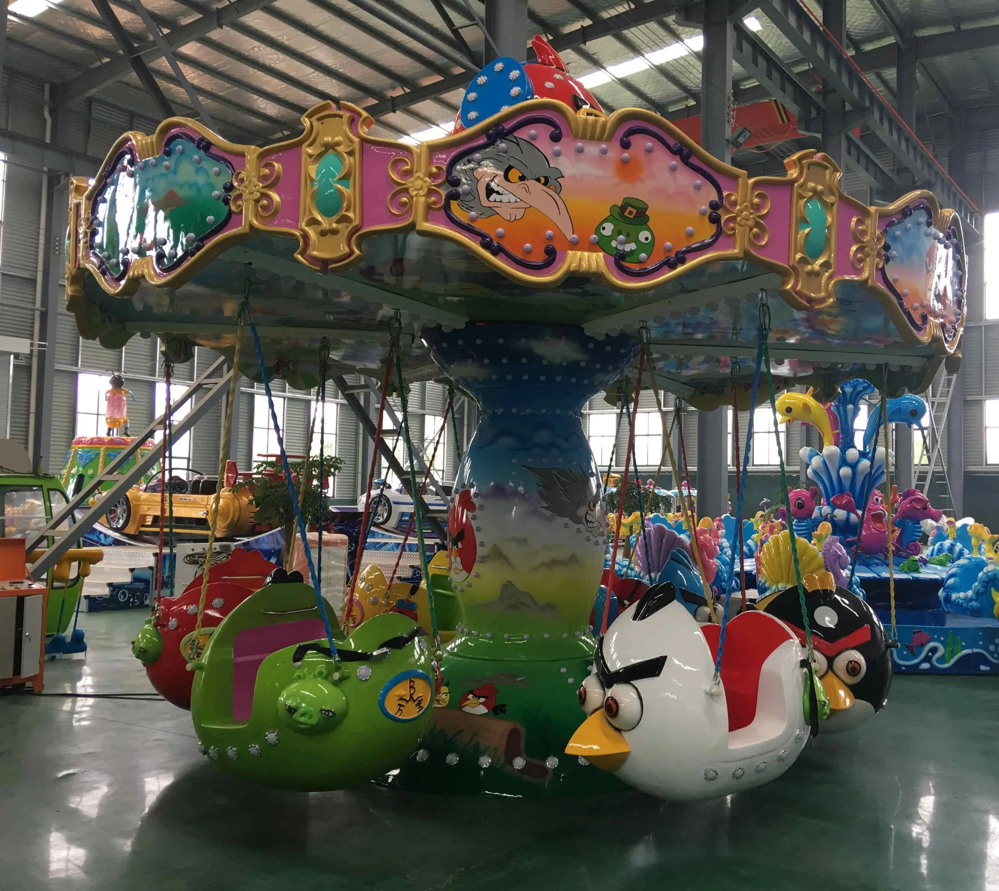 Silla voladora Angry Bird Kid - Rotación Safe Smooth EXCHITIVE - Fibra de vidrio - Tamaño pequeño | LMQ | Limeiqi 1