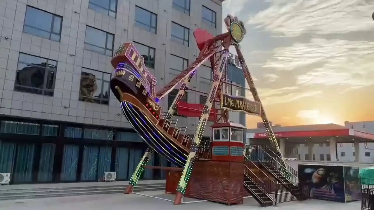 LMQ GROUP's 32 Purple Pirate Ship Ride - High-Quality, Safe, Visually Stunning Sea Adventure Simulation | LMQ | Limeiqi 1