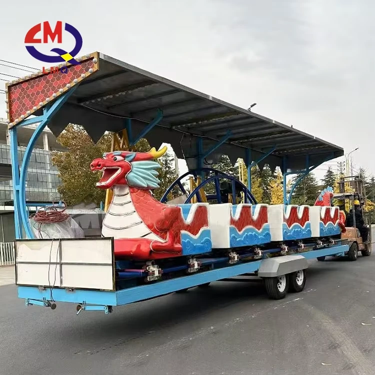 Dragon de glissière de groupe LMQ avec montagnes russes - Compact & Ride à sensations portables 1