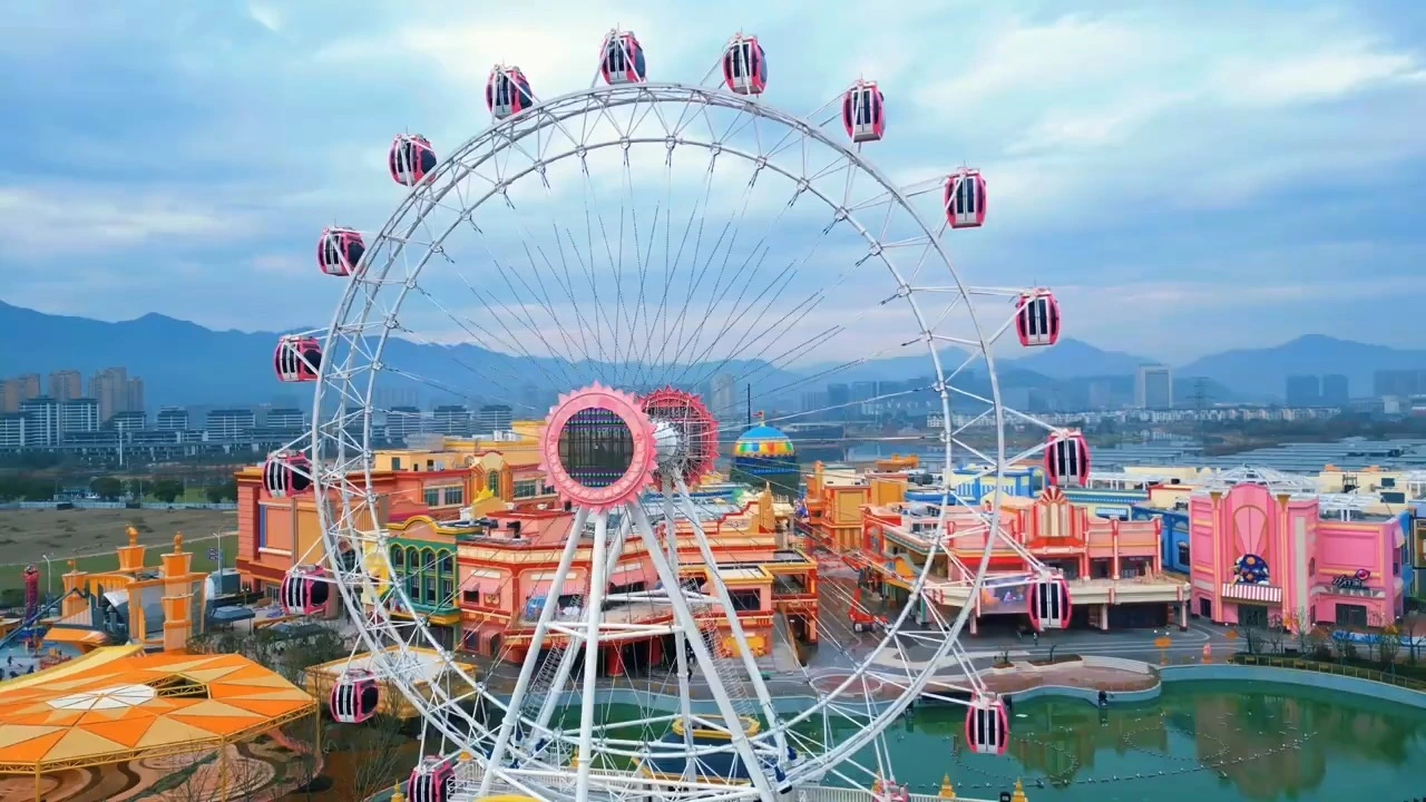 Night Illuminated Ferris Wheel Display with Interactive Lights | LMQ | Limeiqi 1