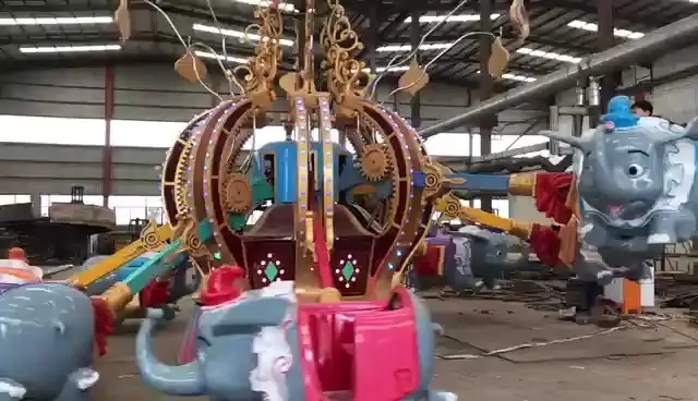 Self - Controlled Divine Flying Elephants: Elephant - Themed, Rotating Amusement Ride 1
