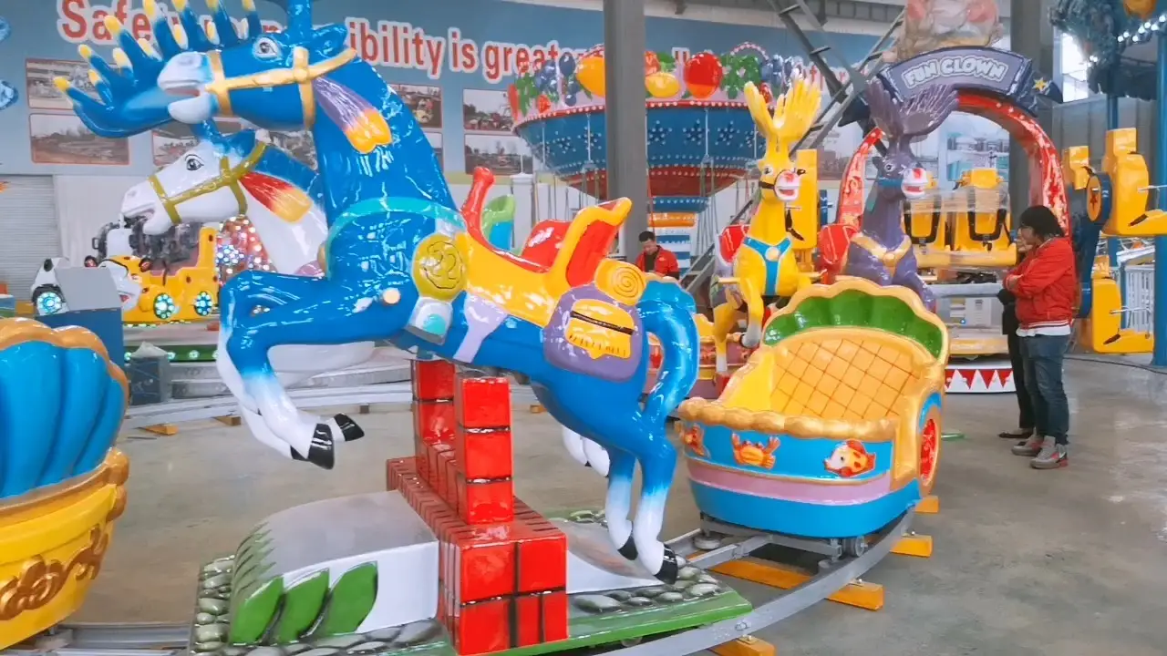 Royal Carriage Amusement Ride: Fairytale - Themed, Colorful Track Adventure 1