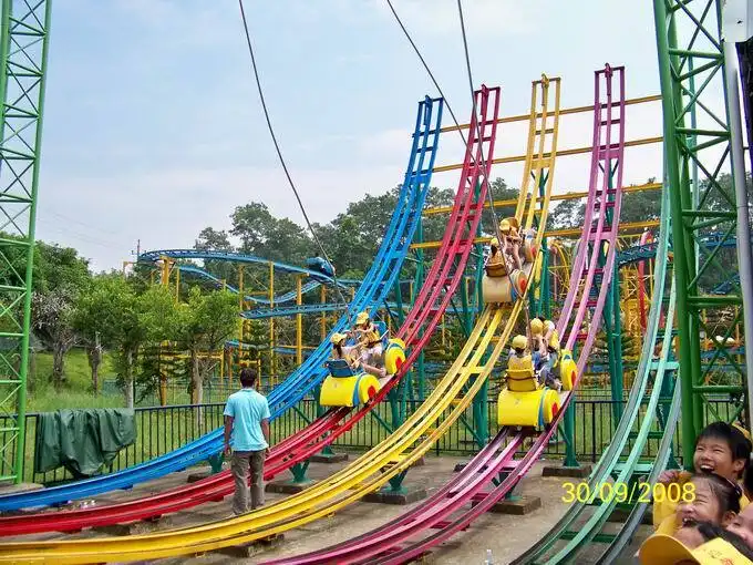 Slide Car Amusement Ride: Thrilling, Curved - Track Adventure 1