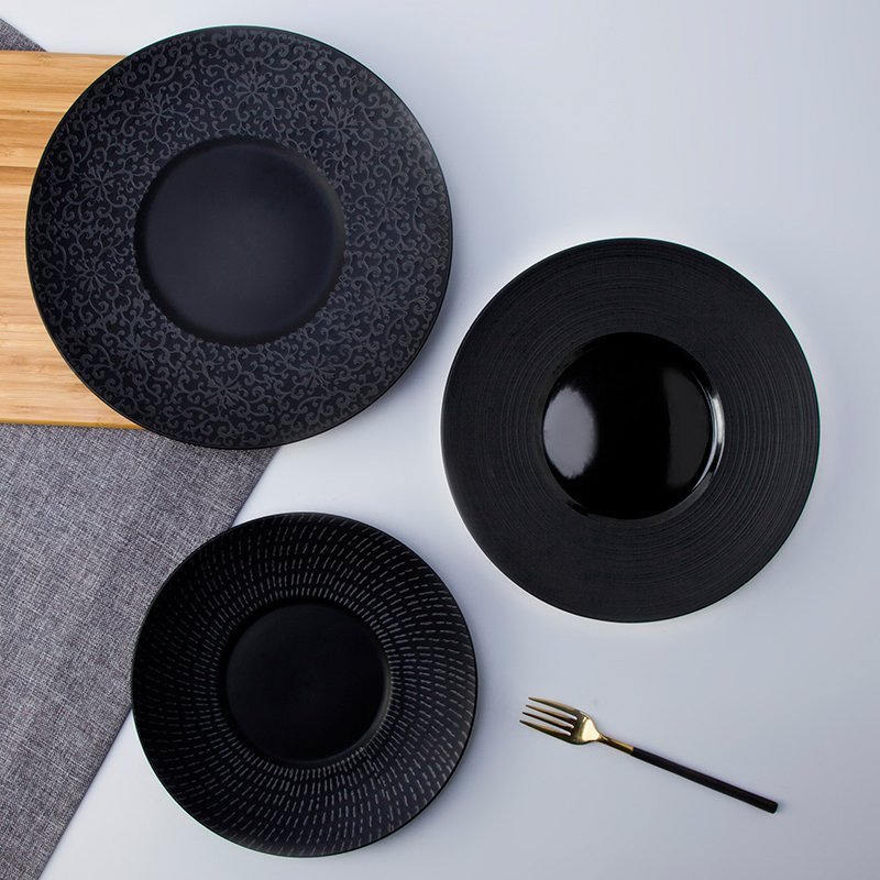 Open Stock Black And White Color Porcelain Dinner Set for Kitchen- TC01 6