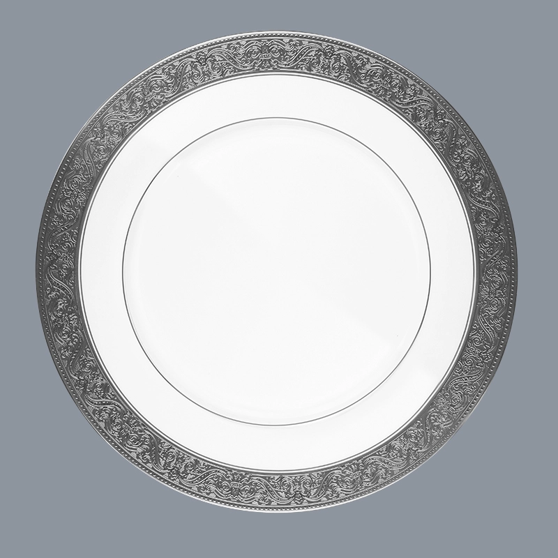 Two Eight round Fine china dinnerware set personalized for hotel 3