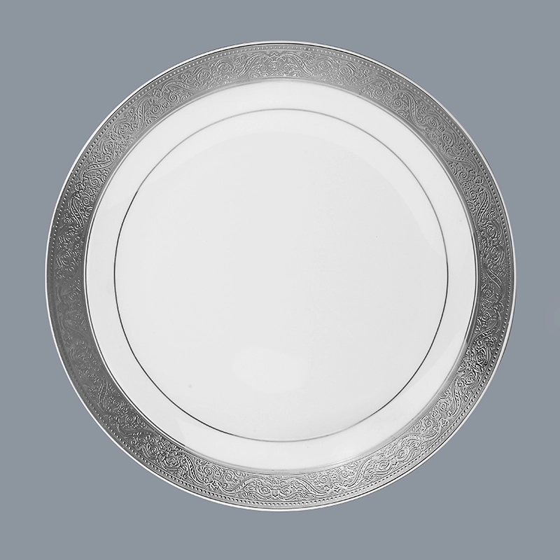 Two Eight round Fine china dinnerware set personalized for hotel 4