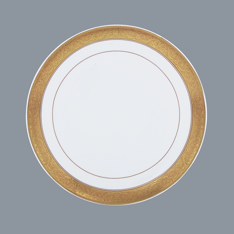 Two Eight durable best white porcelain plates flower for hotel 4