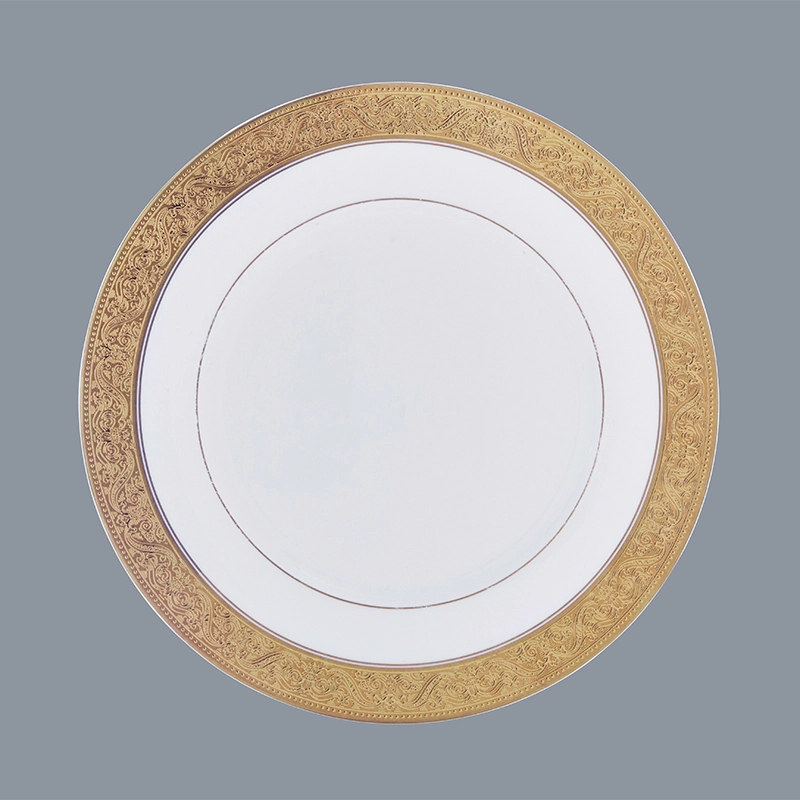 Two Eight durable best white porcelain plates flower for hotel 3