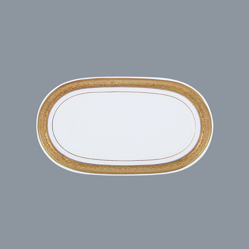 Two Eight durable best white porcelain plates flower for hotel 6