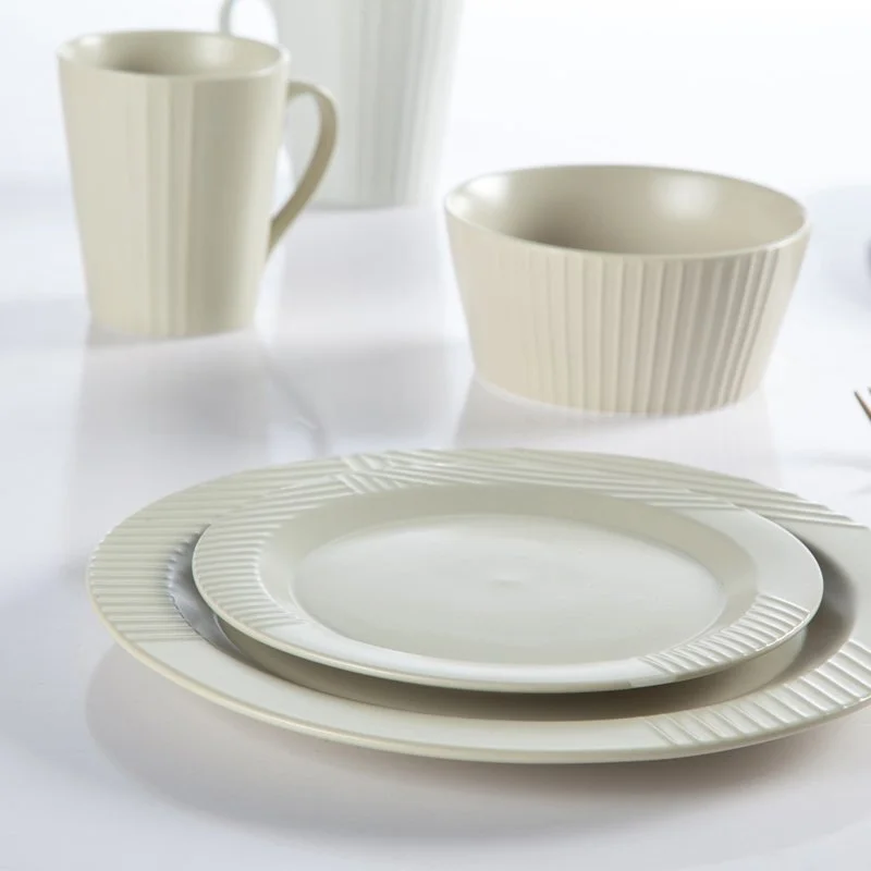 Elegant Style German Embossed Vintage Porcelain Dinnerware Sets for Hotel- TC12 1