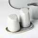 Two Eight Durable White Dinnerware GEOMETRY GRAY COLLECTIONhighly Rated 7