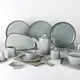 Two Eight Durable White Dinnerware GEOMETRY GRAY COLLECTIONhighly Rated 15