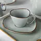 Two Eight Durable White Dinnerware GEOMETRY GRAY COLLECTIONhighly Rated 22
