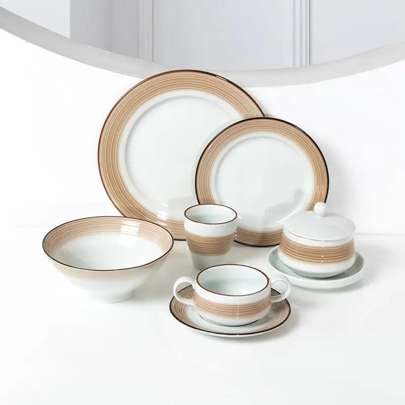 Low-cost Red Porcelain Dinnerware for Wholesale 2