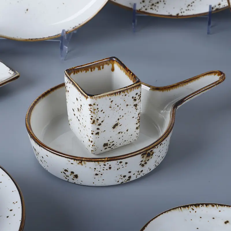 Custom hotel collection porcelain dinnerware company for restaurant 3