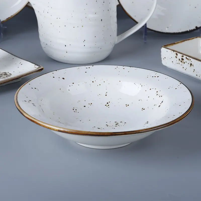 Custom hotel collection porcelain dinnerware company for restaurant 4