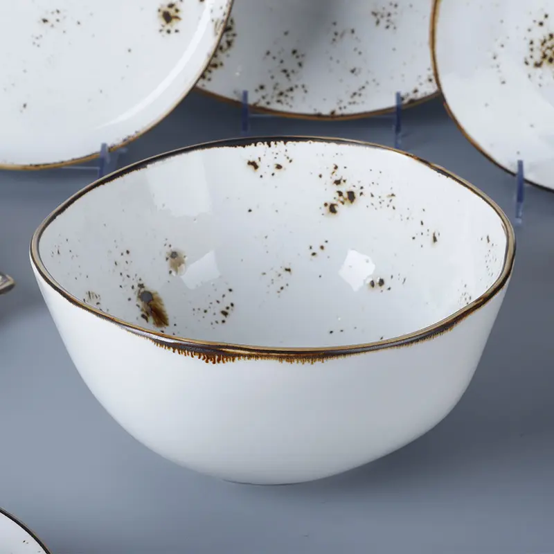 Custom hotel collection porcelain dinnerware company for restaurant 5