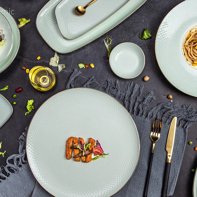 Low-costfine Porcelain China for Apartment Kaleidoscope Collection (Jade Color) ALIBABA TRADE ASSURANCE 2