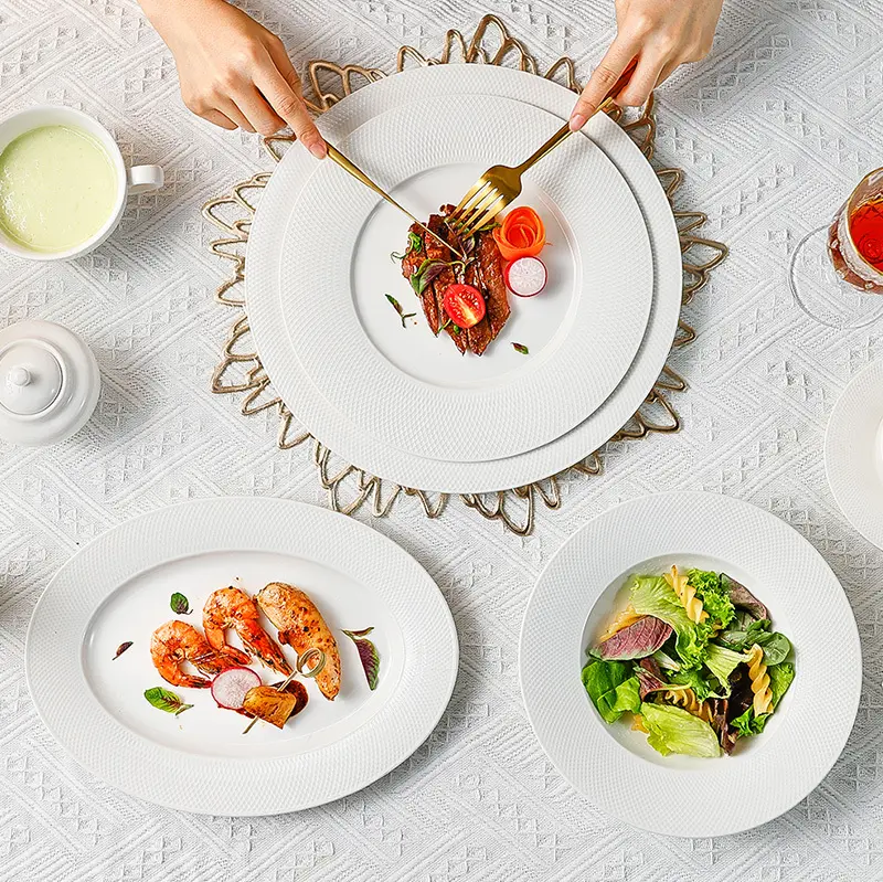 Two Eight Rustic Horeca Dinner Set Tableware, Hotel & Restaurant Rustic Grey Crockery Tableware Dinner Set Tableware Porcelain#21 3