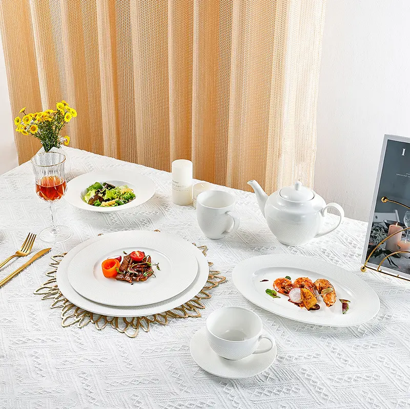 Two Eight Rustic Horeca Dinner Set Tableware, Hotel & Restaurant Rustic Grey Crockery Tableware Dinner Set Tableware Porcelain#21 7