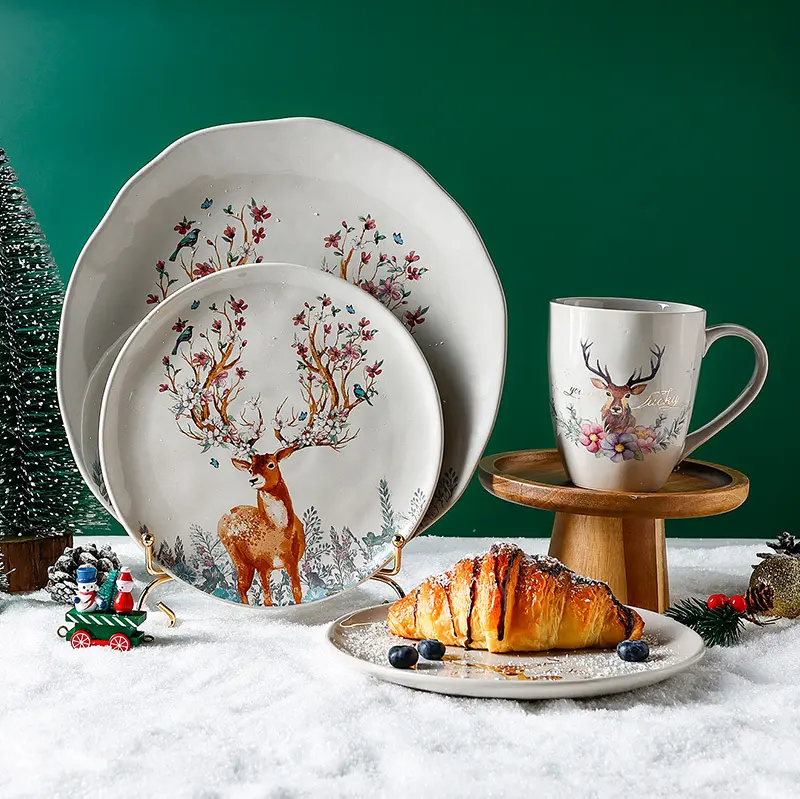 Restaurant Porcelain Dinnerware 2021 Christmas Dinnerware Set - for Business - Two Eight 4