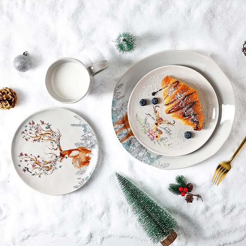 Restaurant Porcelain Dinnerware 2021 Christmas Dinnerware Set - for Business - Two Eight 3