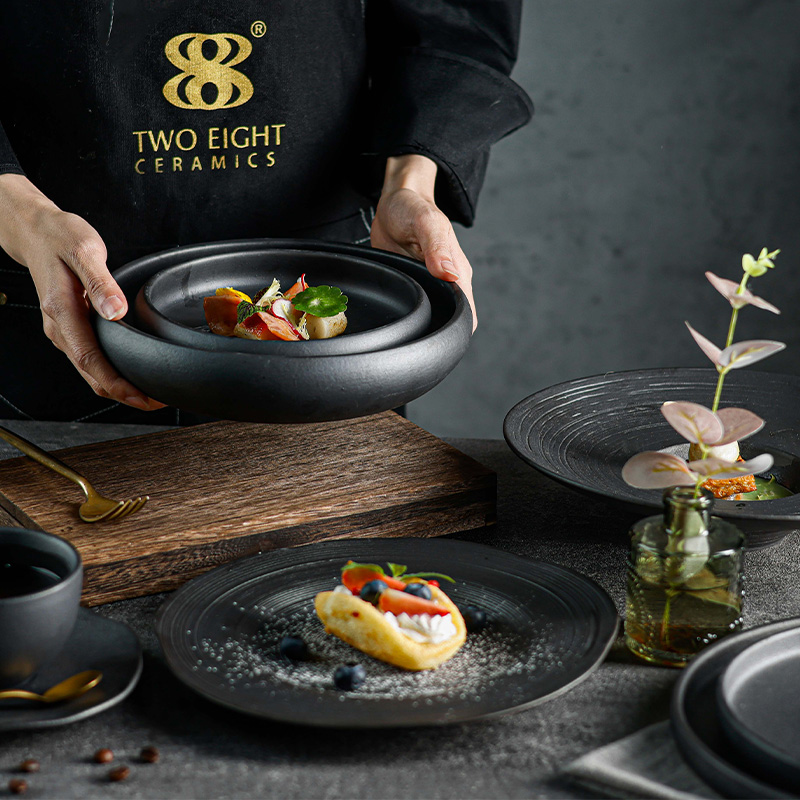 Colored Porcelain Dinner Set 6