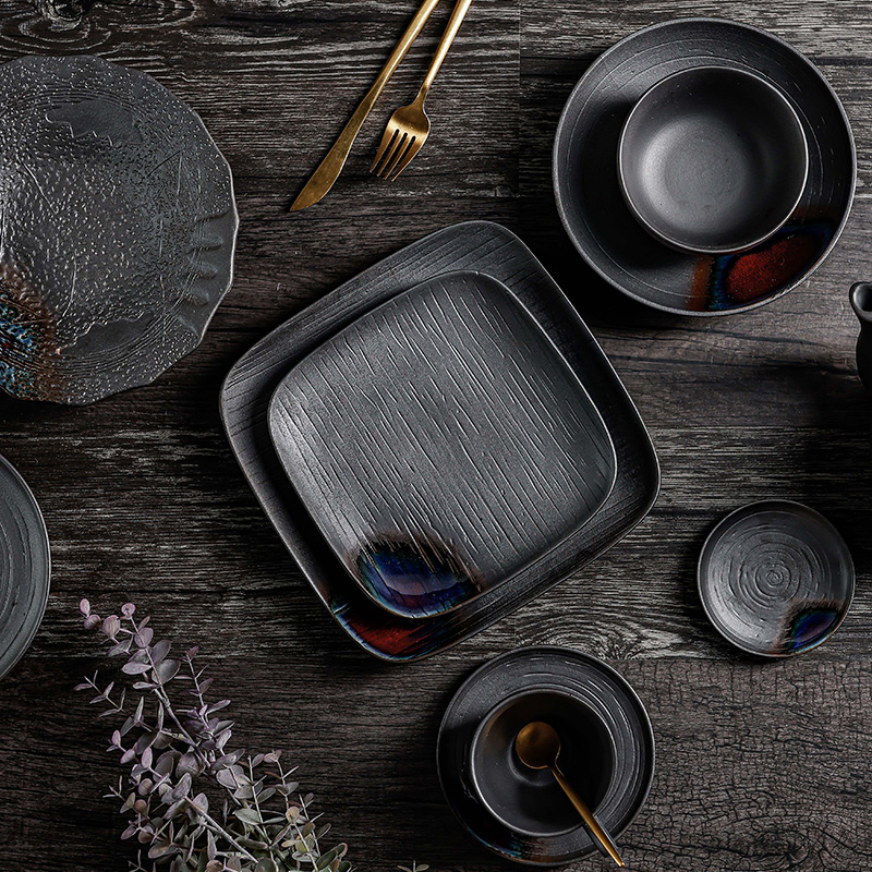 Colored Porcelain Dinner Set 8