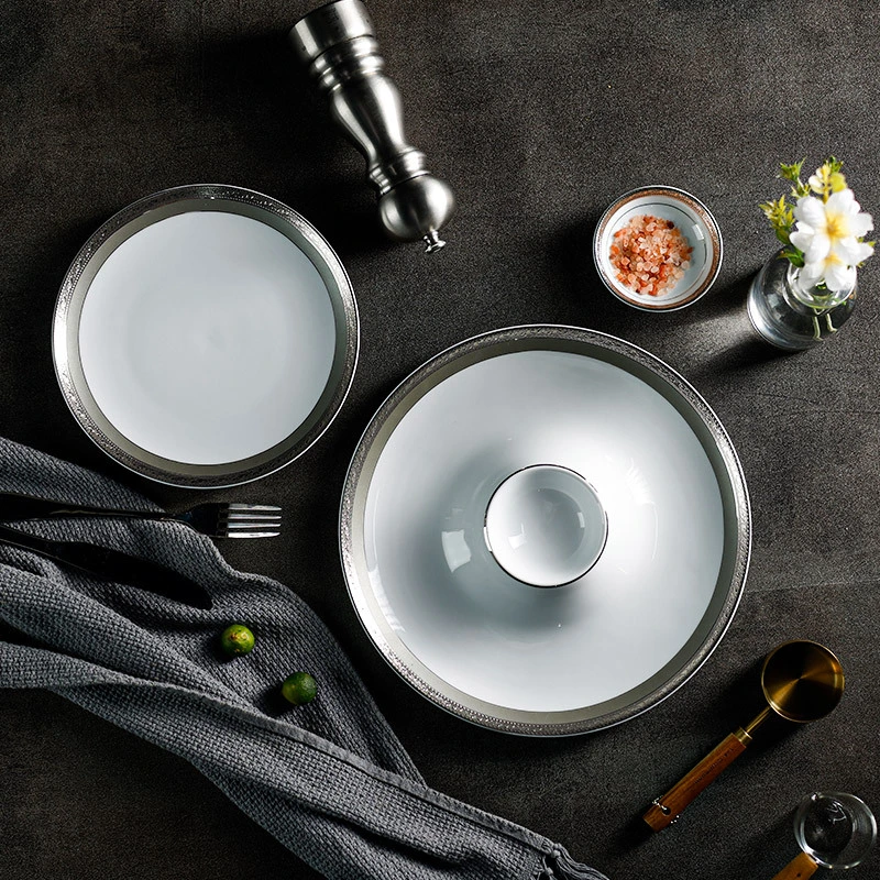 Moonlight Collection - 2022 Timeless And Durable Dinnerware Collection, Silver Embossed Design Brings Royal Feeling For Hotel, Restaurant, Event... 1