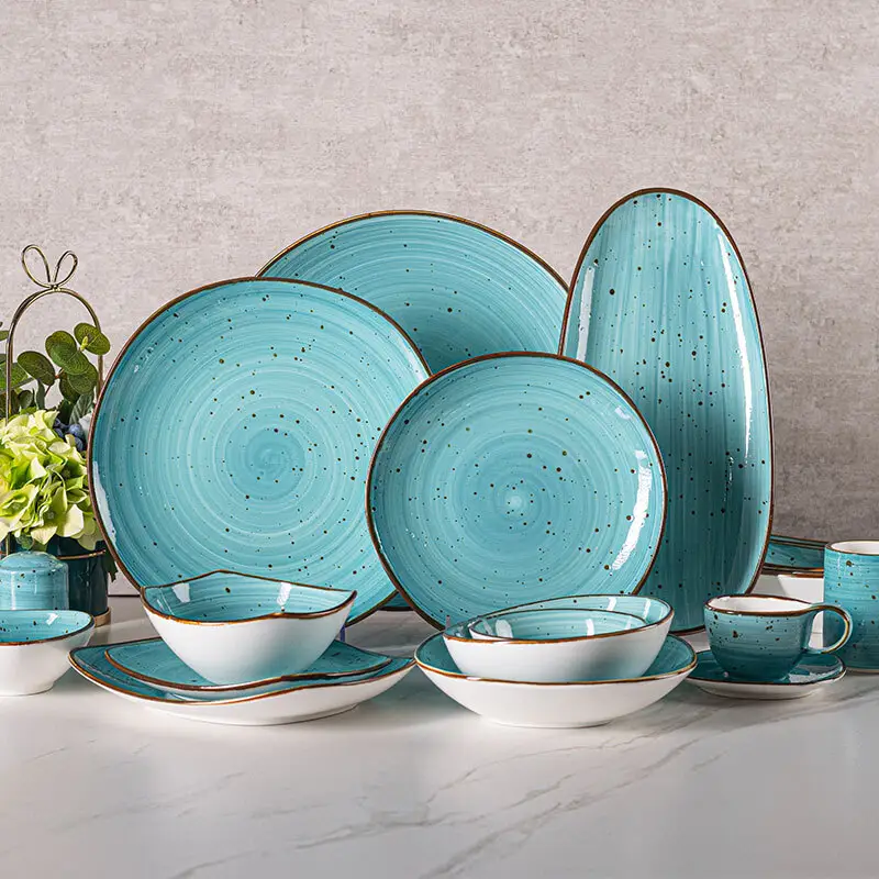 Customized French Porcelain Dinnerware Made in China for Workplace 2