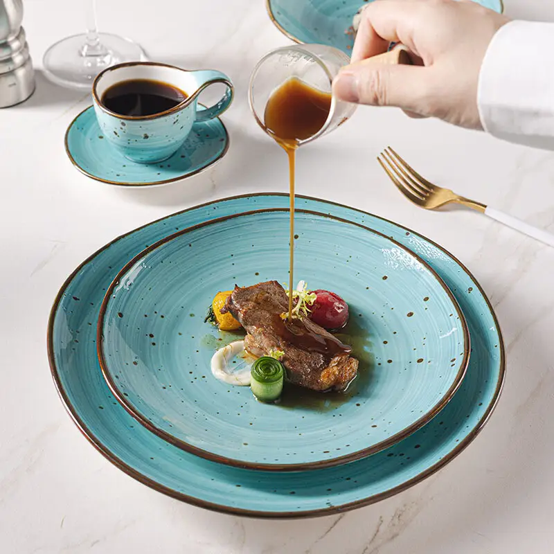 Customized French Porcelain Dinnerware Made in China for Workplace 4