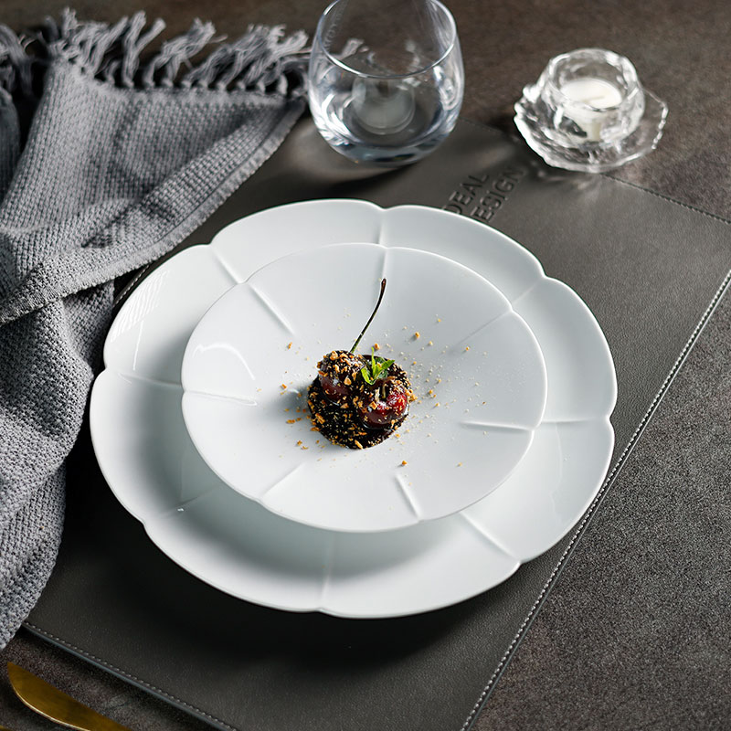 Girassol Collection - 2023 New Design White  Porcelain Dinnerware For Hotel, Restaurant, Event... 4