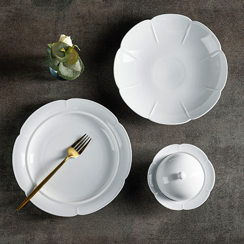 Girassol Collection - 2023 New Design White  Porcelain Dinnerware For Hotel, Restaurant, Event... 3